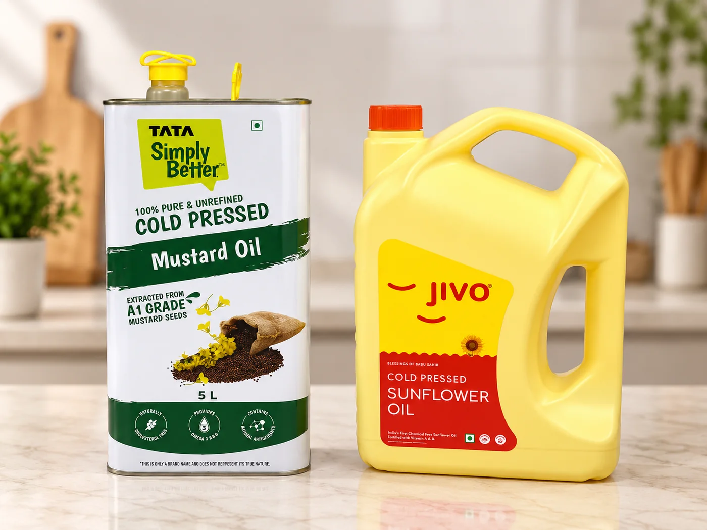 Cooking oils used in Khaaoyaar kitchen